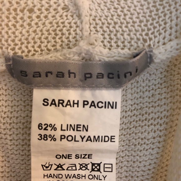 Sarah pacini linen wrap top.  One size - Picture 10 of 13